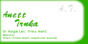anett trnka business card